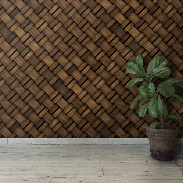 Peel and Stick Wallpaper Rattan - Etsy Australia