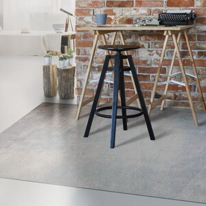 Light Steel Linoleum Rug, Gray Vinyl Floor Mat, Beige Vinyl Rug, Solid Vinyl Mat, PVC Mat, Decorative Mat, Art Mat, Comfort Mat, Area Rug