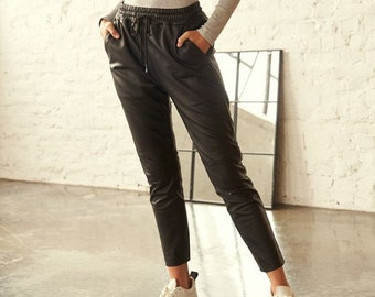 Leather Trouser for Women, Leather Pant for Women, 100% Original Soft Leather Pant for Women