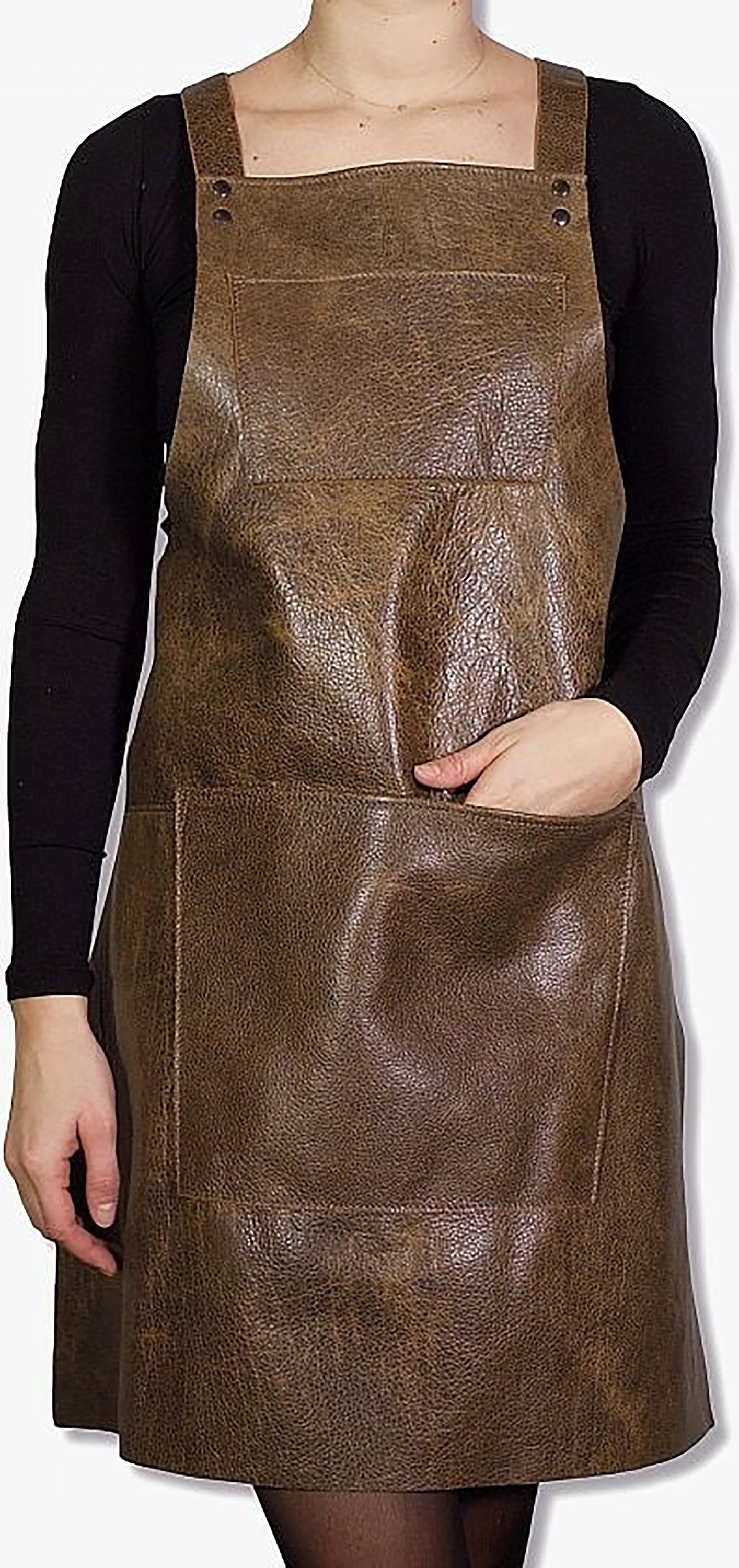 Leather Apron for Women Full Neck Long Leather Apron for Etsy