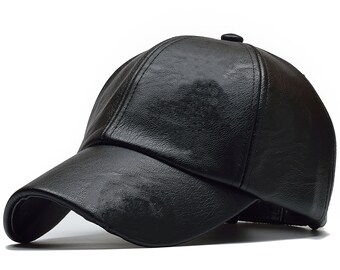 Leather Baseball Cap - Etsy