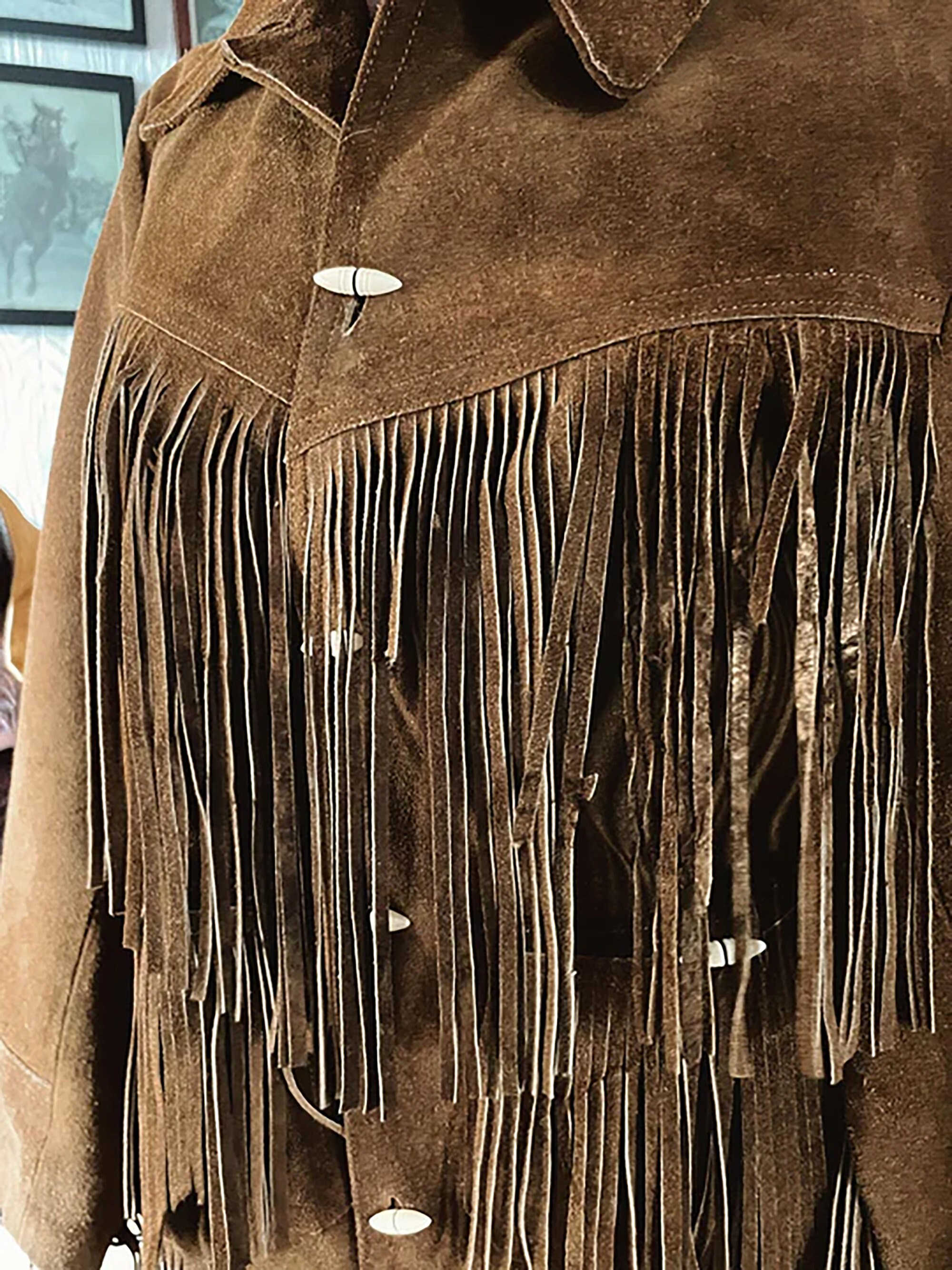 Vintage Suede Fringe Cowgirl Jacket: Western Hippie Fashion - Etsy