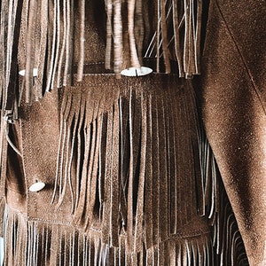 women's fringe jacket with 4 pockets