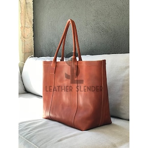 Brown Leather tote bag for women, Leather bag for women, Leather travelling bag, Leather Laptop Bag, Shoulder bag,Women handbag,Gift for her