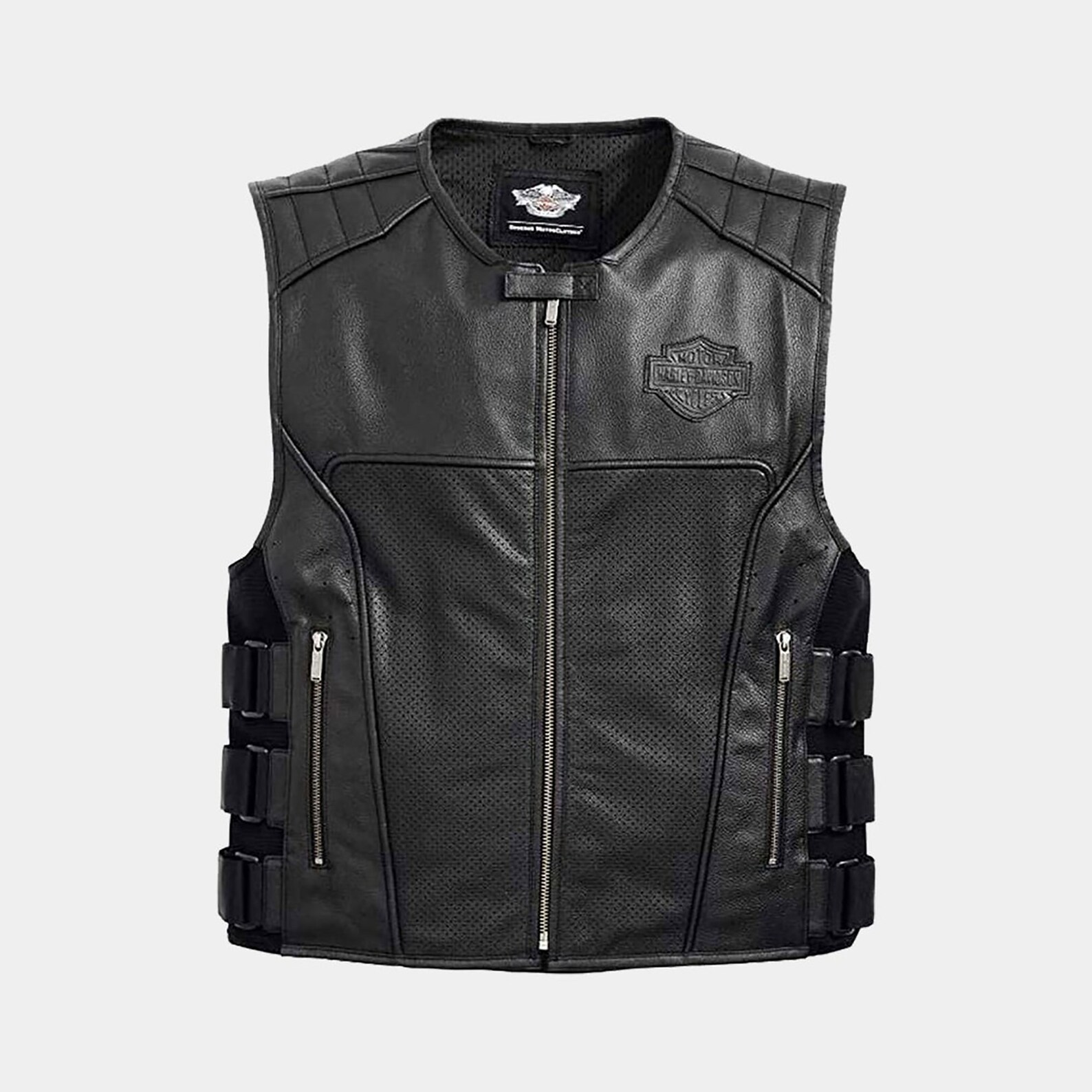 Leather Vest Harley Davidson Leather Vest for Men 100 Etsy UK