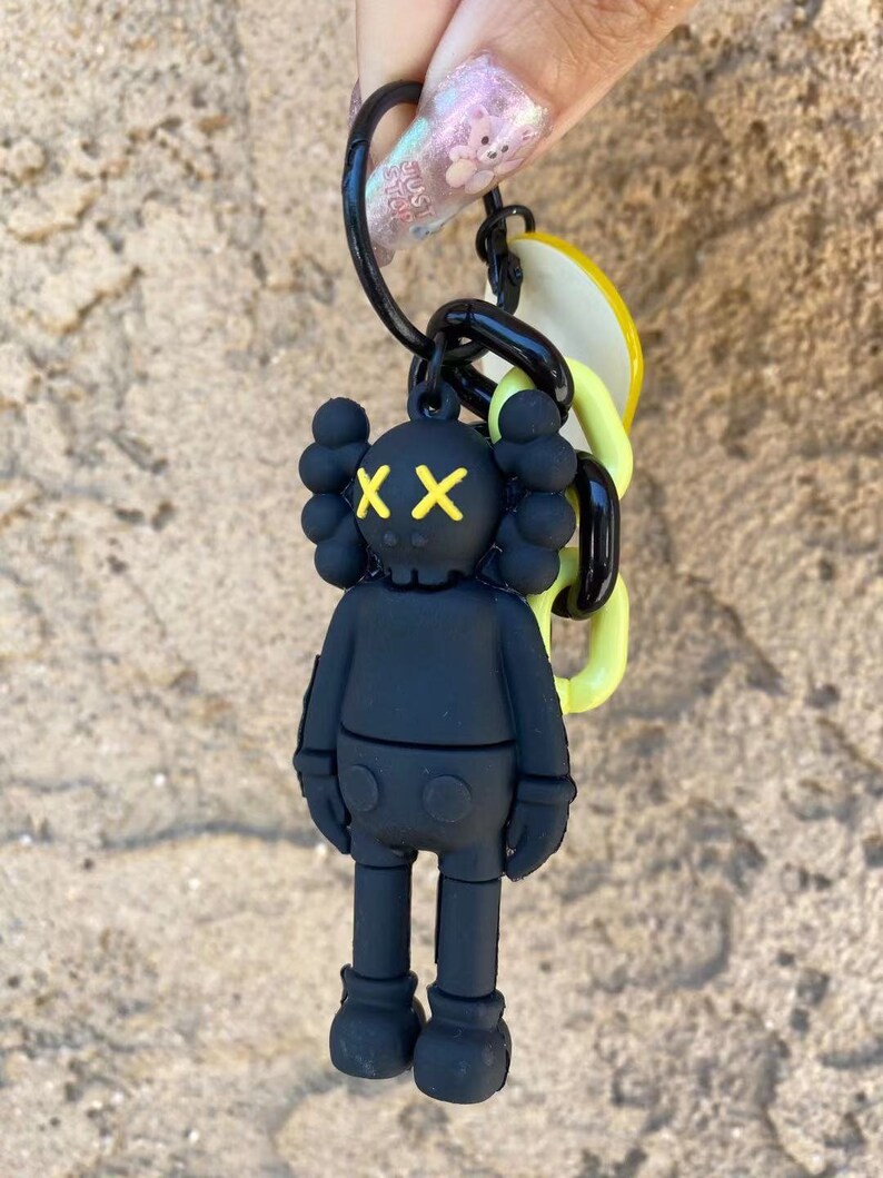 Kaws doll figure keychain. gift.restock Etsy