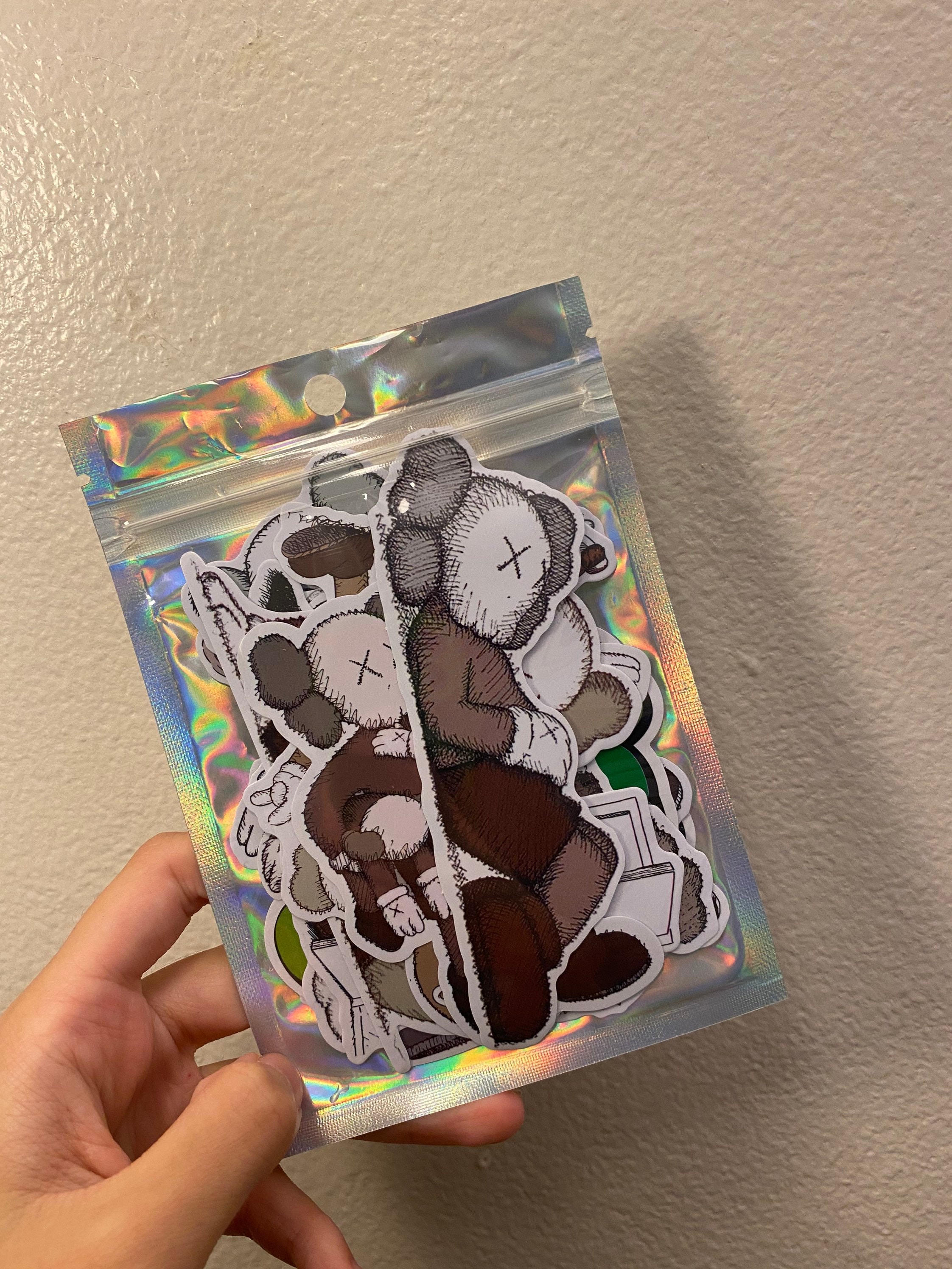 Kaws stickers 15pc pack.grey kaws stickers.laptop Etsy