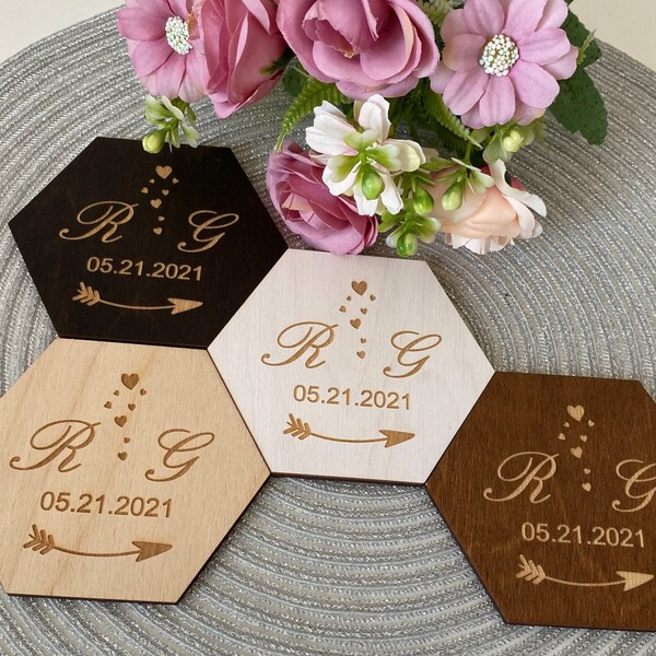 Hexagon Coasters Etsy