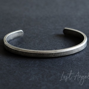 Classic Mens Cuff Modern metal Bracelet Bangle