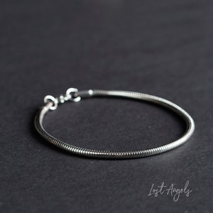 Mens minimalist Snake Chain Bracelet
