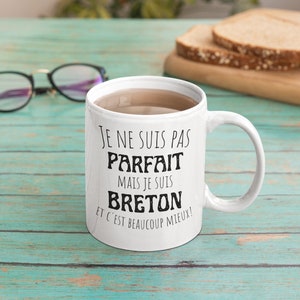 Pas parfait mais breton-mug cadeau Bretagne, breton image 1
