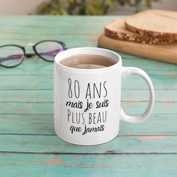 Tasse cadeau anniversaire - 80 ans homme