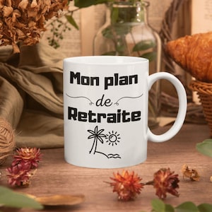 My beach retirement plan - retirement gift mug - personalized retirement gift mug - future retiree gift - beach retirement