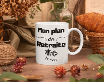 My beach retirement plan - retirement gift mug - personalized retirement gift mug - future retiree gift - beach retirement