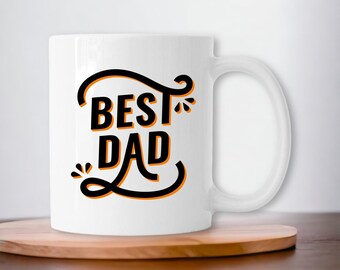 Cadeau meilleur papa - cadeau anniversaire papa - cadeau fête des pères - mug cadeau papa - tasse cadeau papa - mug personnalisé papa