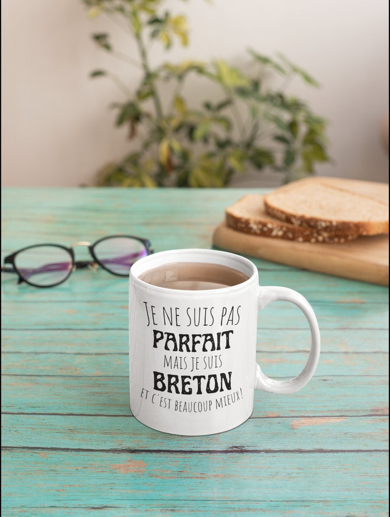 Pas parfait mais breton-mug cadeau Bretagne, breton image 1