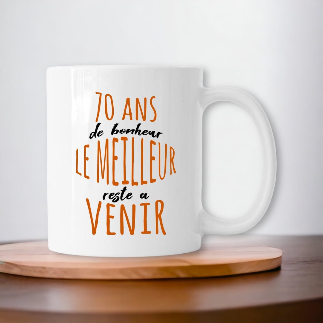 Cadeau anniversaire 70 ans cadeau 70 ans 70ème anniversaire mug cadeau tasse cadeau mug