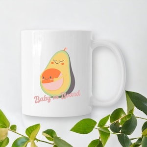 Baby on board - future mom gift - future mother - future baby - gift for the best mom - pregnant woman - avocado with baby