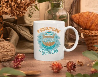 Freeride time cadeau skieur - cadeau anniversaire skieur - ski freeride - amour du ski - tasse cadeau skieur - mug cadeau ski - mug cadeau