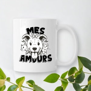 Dog and cat lover - cat gift mug - dog gift mug - cat and dog - pet - personalized gift mug