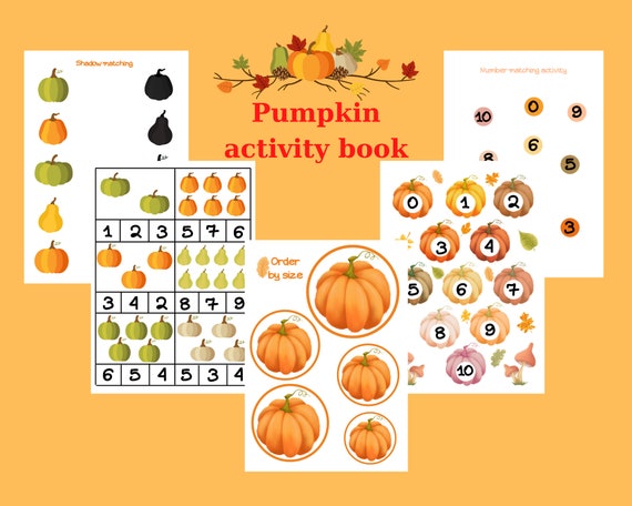 Pumpkin activity book / Printable Book