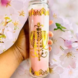Ezile Freda, Erzulie veve candle,homemade candles, Lwa/Spirit of LOVE and beauty,