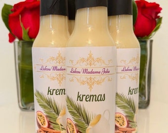 Cremas/Kremas Passion fruit flavor,homemade, Best Haitian Kremas