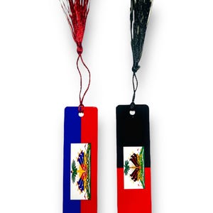 Haitian Flag Aluminum Bookmark