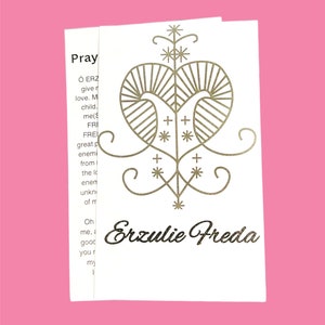 Prayer to Erzulie Freda, Haitian vodou,voodoo,prayer cards,Lwa,Loa, genuine prayers