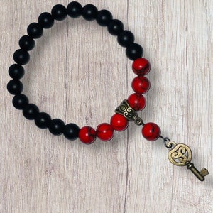 Papa Legba (blessed) key charm bracelet