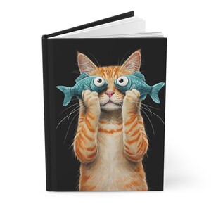 Fish Goggles Journal. Perfect for Cat Fans, Gifts for Writers, Notebooks, Inspirational Writing