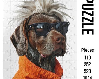 German Shorthaired Pointer Puzzle: Vibrant GSP Dog Lover Jigsaw