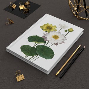 Hardcover dagboek bloemenschoonheid, vintage botanisch notitieboek, elegant schrijfdagboek, op de natuur geïnspireerd dagboek