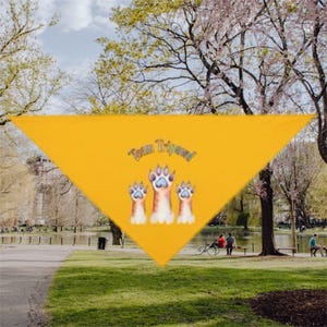 Team Tripawd Pet Bandana, Dog Accessories, Gift for Tripod Dogs or Kitties