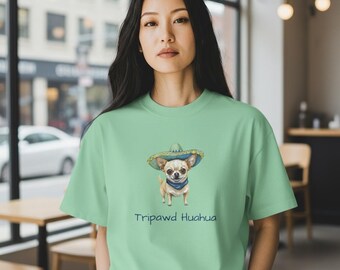 Tripod Huahua Tee, Chihuahua T-shirt, Unisex Pet Lover Shirt, Tri Pod Dog Themed Gift