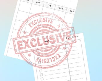 月間予算カレンダー | デジタル財務プランナー | 初心者向け借金ゼロ請求書トラッカー
