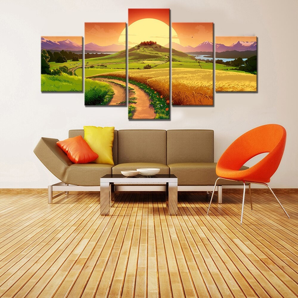 5 Pieces Canvas prints wall art for home decoration Etsy