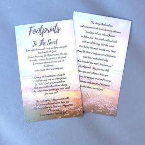 FOOT STEPS Taschen-Gebetskarte, Inspirationsgebet, Brieftaschenkarte