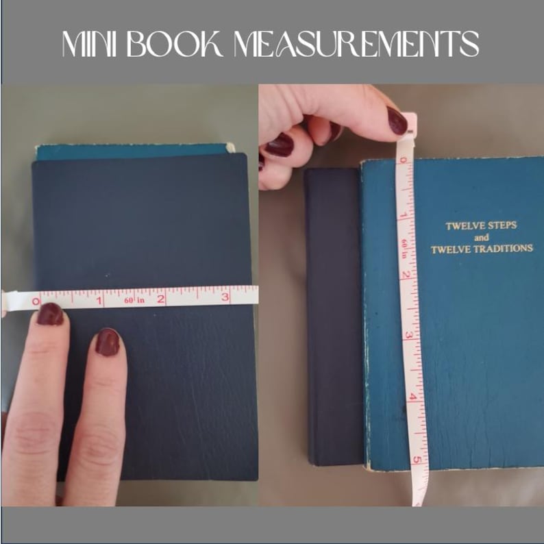 Mini Vegan Leather AA Big Book Cover: Sobriety Gift - Etsy