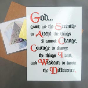 CARTES SOBRIÉTÉ : cartes Récupération, cadeaux Récupération, cadeaux sobres, cadeaux 12 étapes