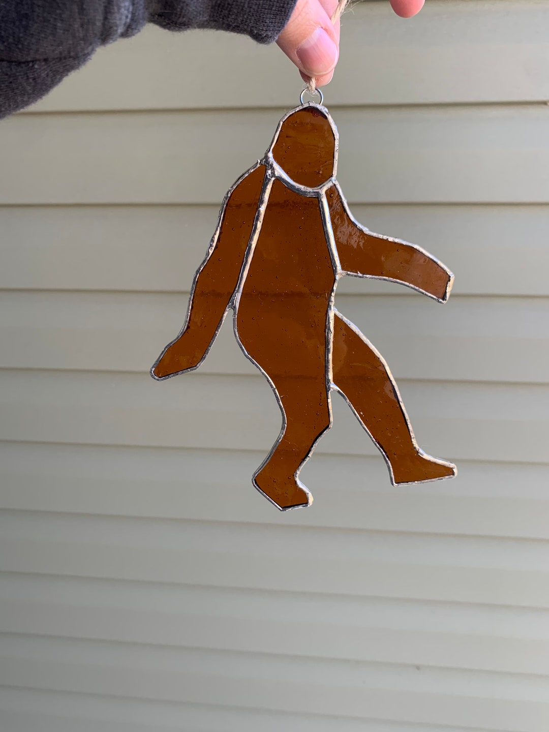 Stained Glass Bigfoot Sun Catcher - Etsy