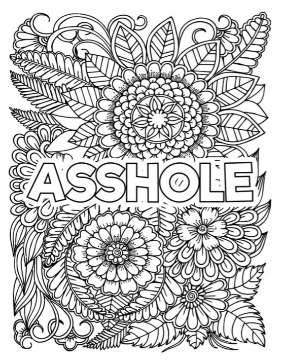 10 Adult Curse Words Coloring Pages Adult Coloring Pages Etsy UK