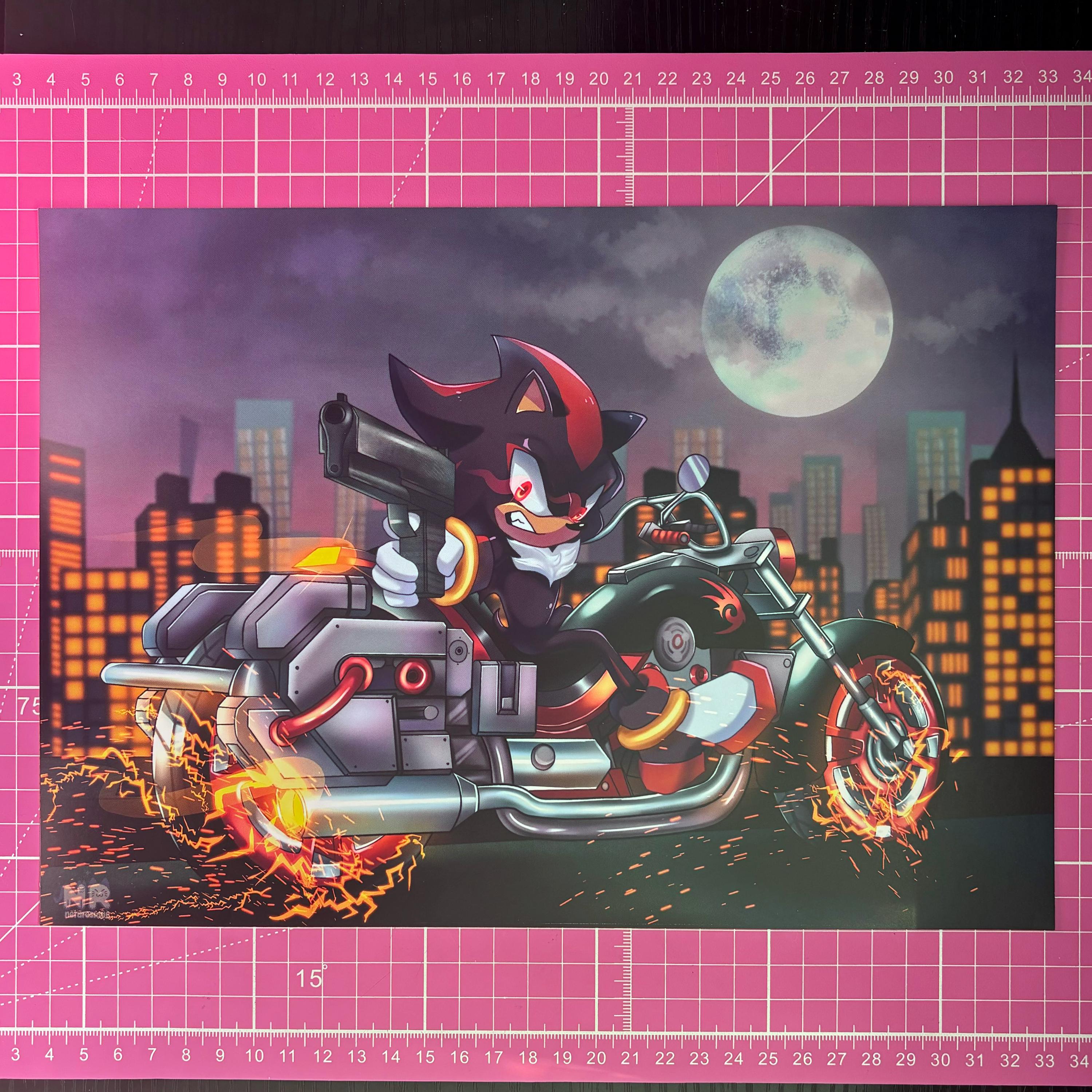 Shadow the Hedgehog A4 Art Print Sonic the Hedgehog - Etsy Canada