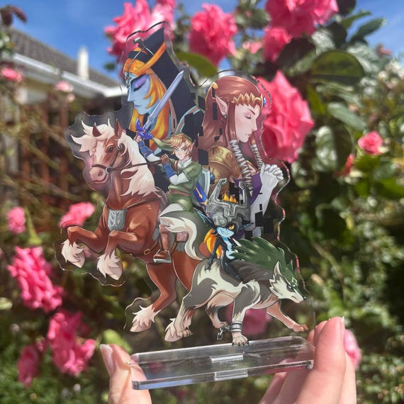 Zelda, Link, Midna, Wolf, Twilight Princess, Acrylic Standee, 16.5cm