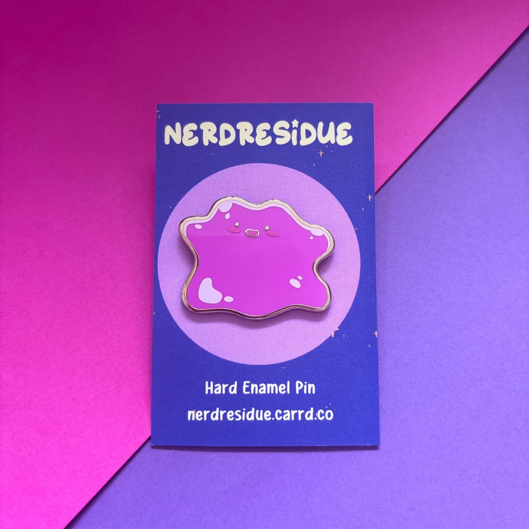 Ditto Pin Ditto Enamel Pin, 1.5