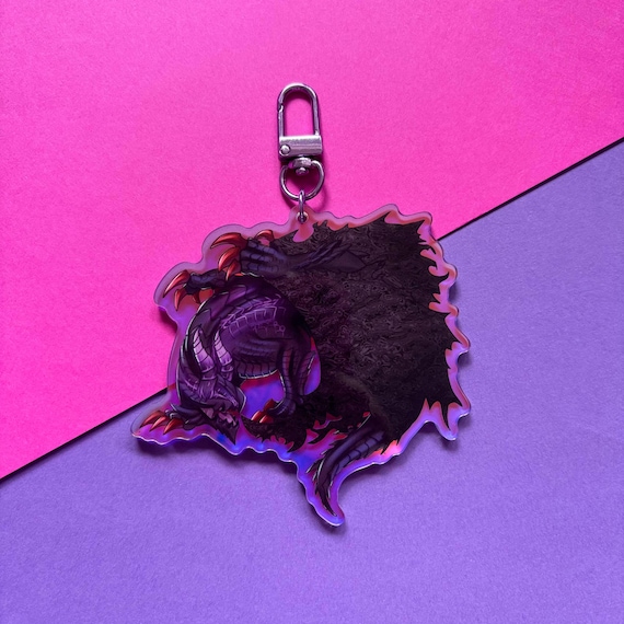 Gore Magala Rainbow Acrylic Keychain, 3.5