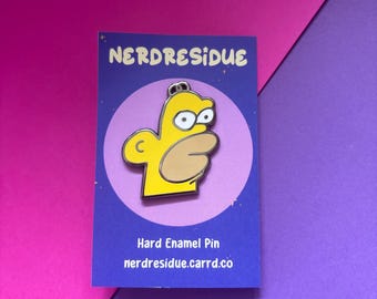 Hober Enamel Pin, 1.5" (3.8cm) Simpsons enamel pin, funny pin gift