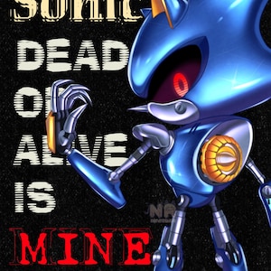 Metal Sonic A4 Art Print Sonic the Hedgehog, Sonic CD