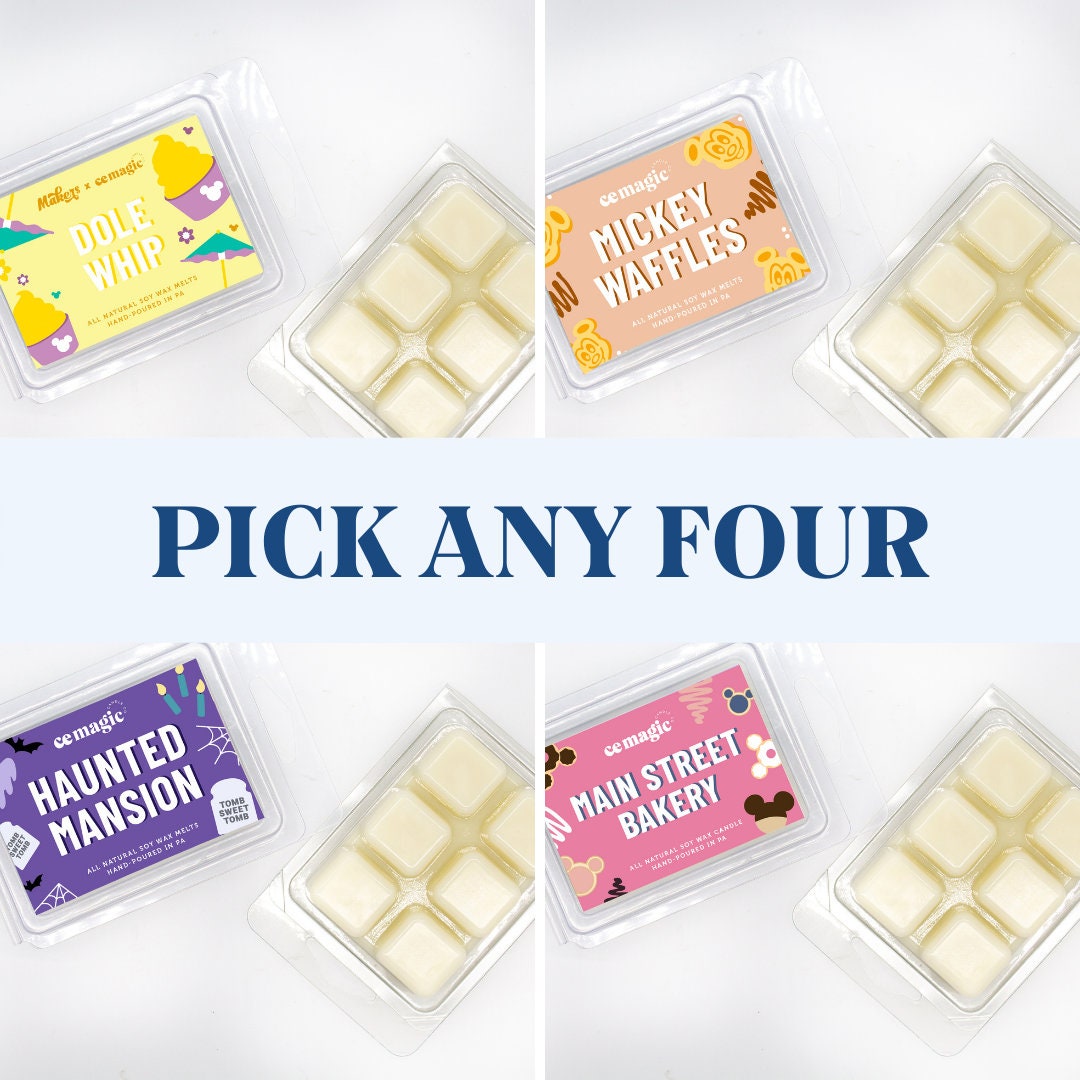 You Pick 4 - Disney Inspired Wax Melts - Variety Wax Melt Pack - Wax …