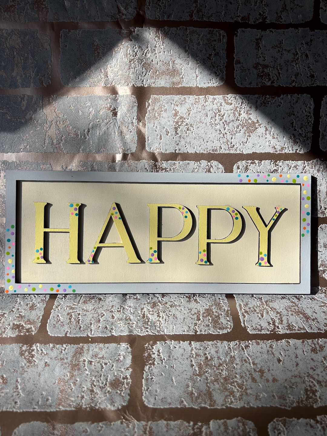 Happy Sign , Wellness , Positivity Sign - Etsy